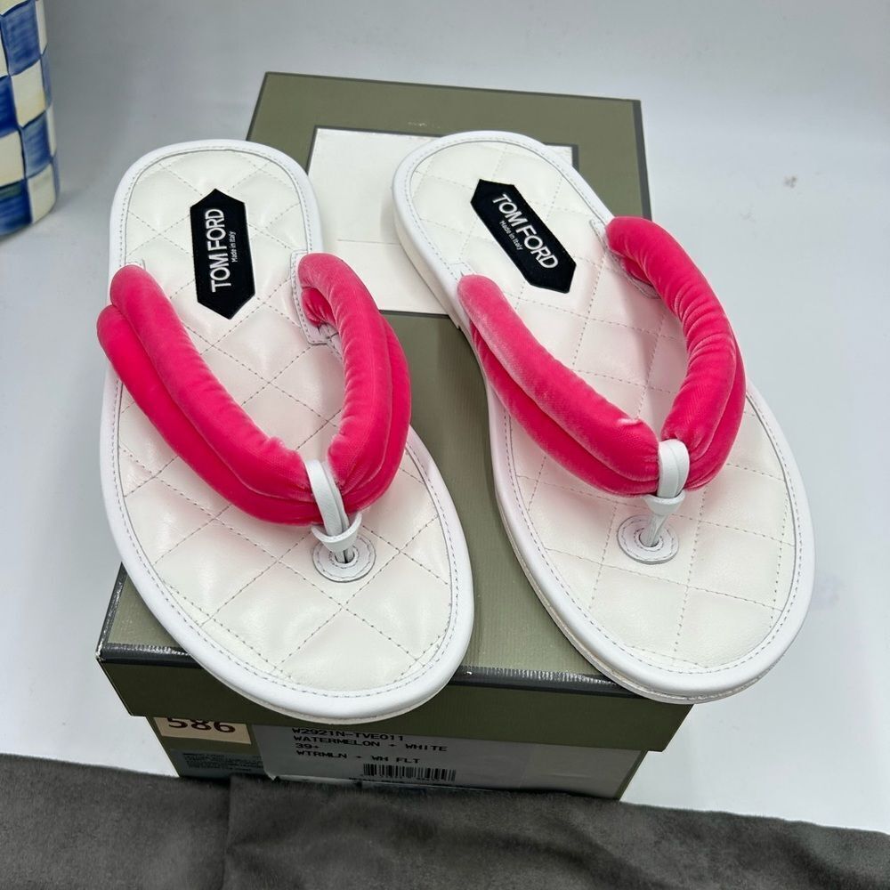 Women's Tom Ford flip-flop sandals size 39.5 made in Italy